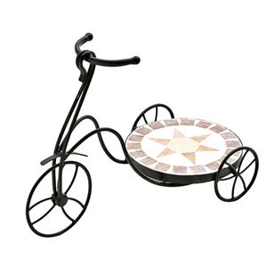 Floreira-de-ferro-estilo-mosaico-estrela-redonda-Bicicleta-Btc-44x21x31cm