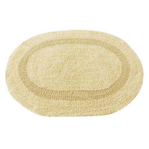 Tapete-oval-Domani-Solid-Plain-45x65cm-areia Tapete-oval-Domani-Solid-Plain-45x65cm-areia