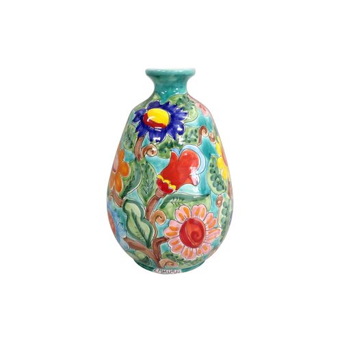 Vaso-oval-com-flores-em-ceramica-Carbo-Import-25x39cm-verde