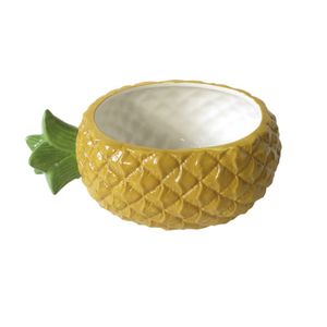 Bowl-oval-em-ceramica-Urban-Pineapple-Abacaxi-amarelo