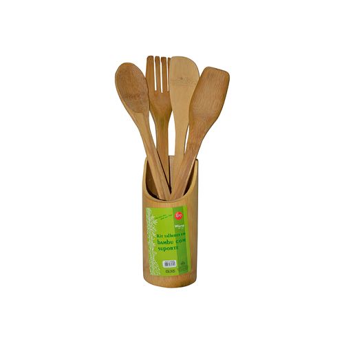 Jogo-de-utensilios-para-cozinha-em-bambu-Wincy-5-pecas