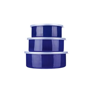 Jogo-de-potes-esmaltado-Euro-Aghata-Colors-3-pecas-azul