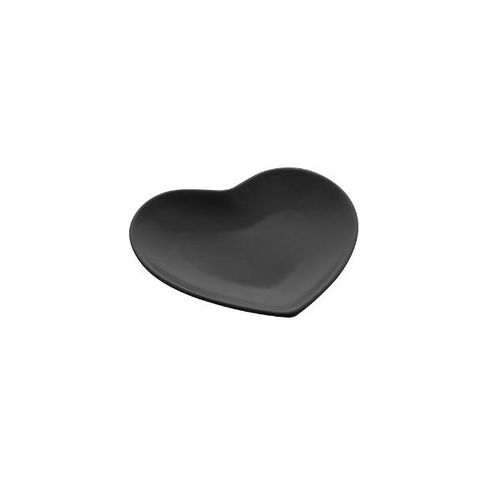 Petisqueira Cerâmica Lyor Heart 13,5cm Preto
