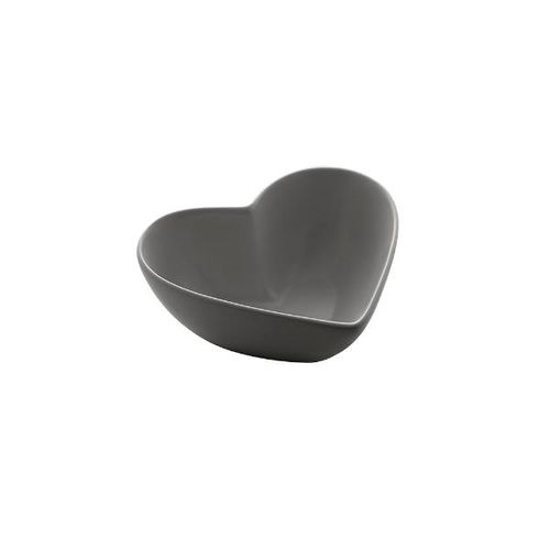 Petisqueira Cerâmica Lyor Heart 18cm Cinza Petisqueira Cerâmica Lyor Heart 18cm Cinza