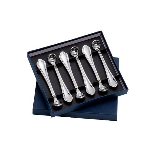 Jogo de colher para mel prata Wolff Zurich 6 peças Jogo de colher para mel prata Wolff Zurich 6 peças
