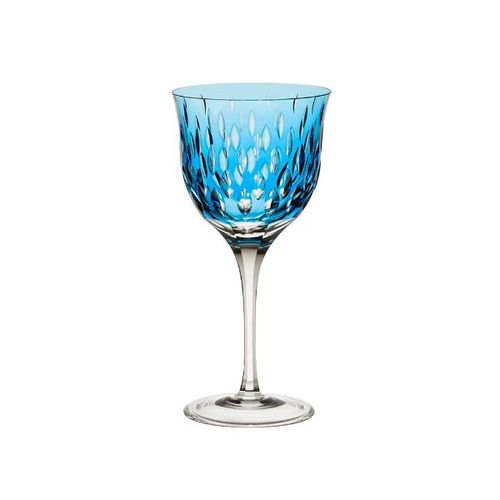 Taça para vinho tinto em cristal Strauss Overlay 225.102.152 370ml azul claro