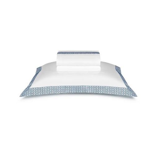 Jogo de lençol By the Bed The 325 Kent 300 fios king Bordado azul Jogo de lençol By the Bed The 325 Kent 300 fios king Bordado azul