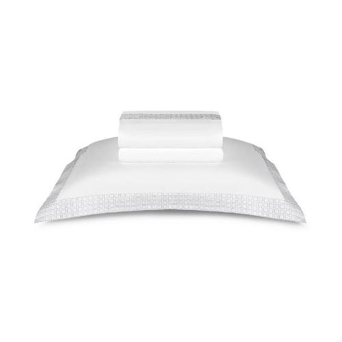 Jogo de lençol By the Bed The 325 Kent 300 fios king Bordado cinza Jogo de lençol By the Bed The 325 Kent 300 fios king Bordado cinza