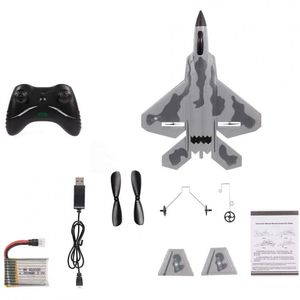 Avião caça F-22 de controle remoto 2.4 Ghz de 2 canais– Comprei de Boa