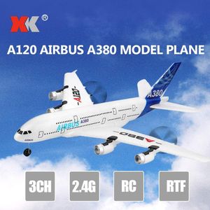 GoolRC Airbus A380 Avião de Controle Remoto 2.4G Design 3CH, Branco, Idade  Recomendada 14+