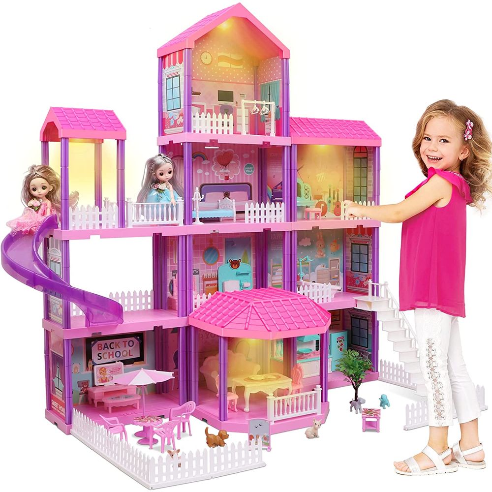 Casinha de Bonecas Infantil em Madeira MDF Casa de Brinquedo 2