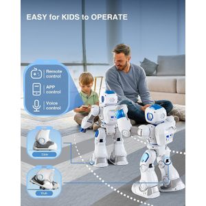 Ruko Brinquedo Robô Educativo Inteligente Eletrônico e Recarregável p,  Crianças 3 Anos ou Mais, Branco - Dular