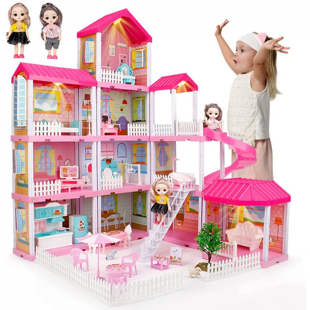 Casa Casinha da Barbie Brinquedo Menina Boneca Pronta Entrega Cor