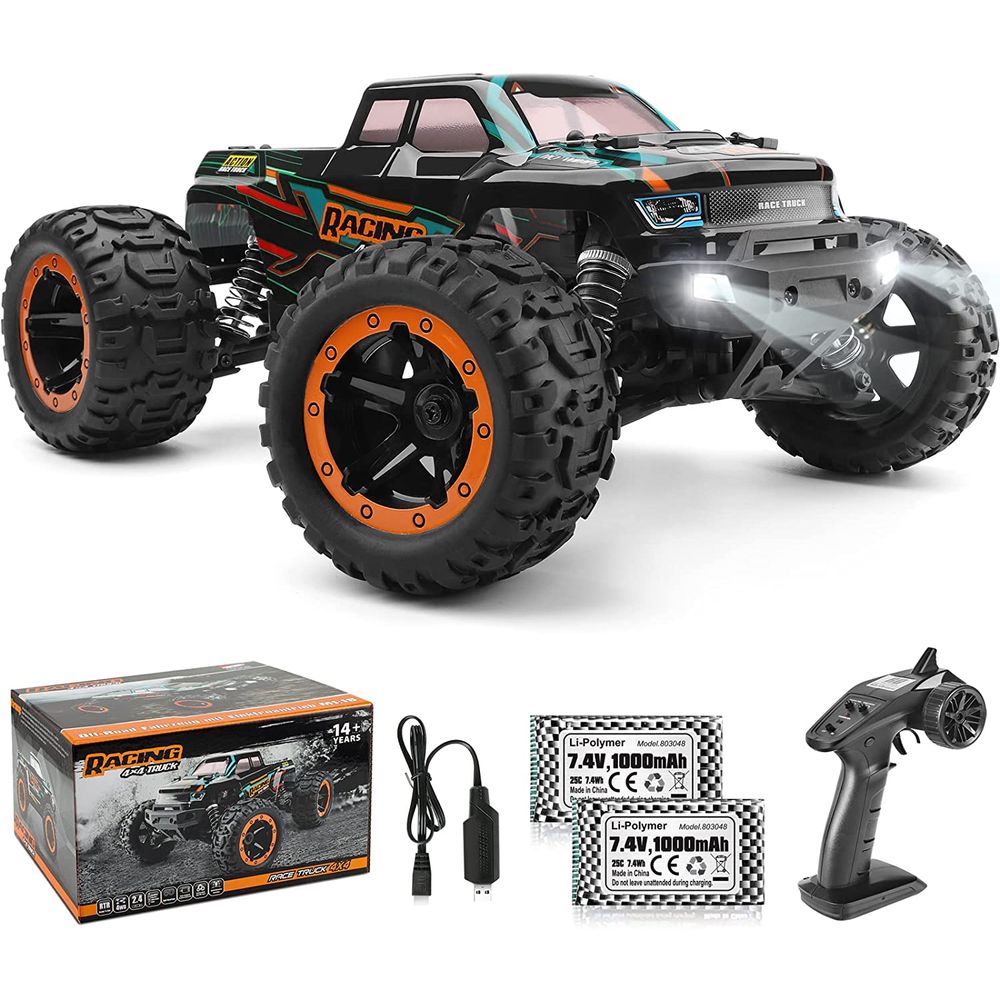 Carrinho Controle Remoto Grande Recarregavel Off Road 1/16