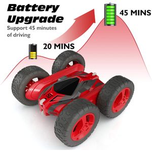 Wsiyen Carrinho de Controle Remoto Dupla Face 360° com 2 Baterias  Recarregáveis, Vermelho - Dular