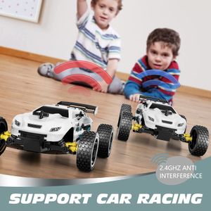 Carro de corrida RC, carro de controle remoto de alta velocidade de 2,4  GHz, carrinho de brinquedo branco - Dular