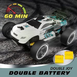 Carro de corrida RC, carro de controle remoto de alta velocidade de 2,4  GHz, carrinho de brinquedo branco - Dular