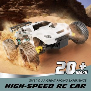 Carro de corrida RC, carro de controle remoto de alta velocidade de 2,4  GHz, carrinho de brinquedo branco - Dular