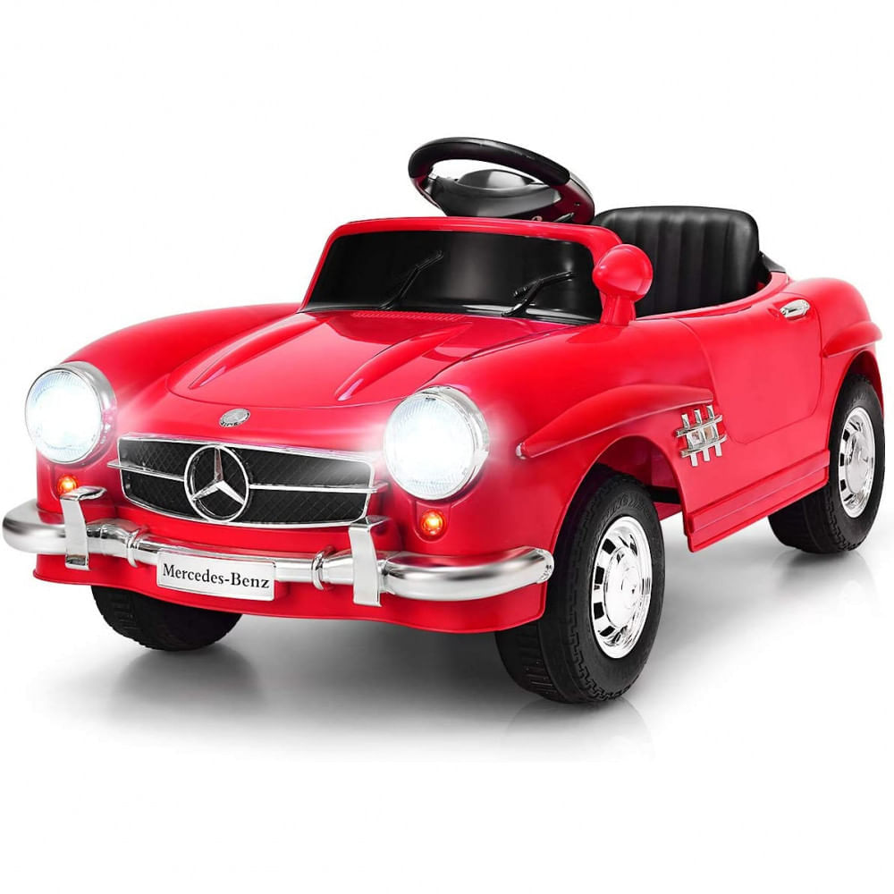 Carro Elétrico Infantil Mercedes Bens 6V Com Controle Remoto Preto