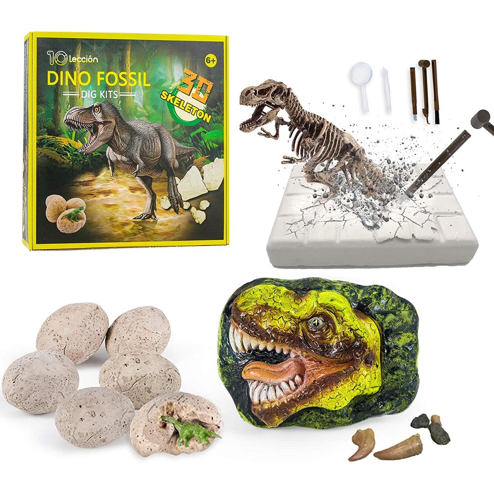 Dinosaur Fossil Kit de Escavacao de Fosseis de Dinossauros para Criancas