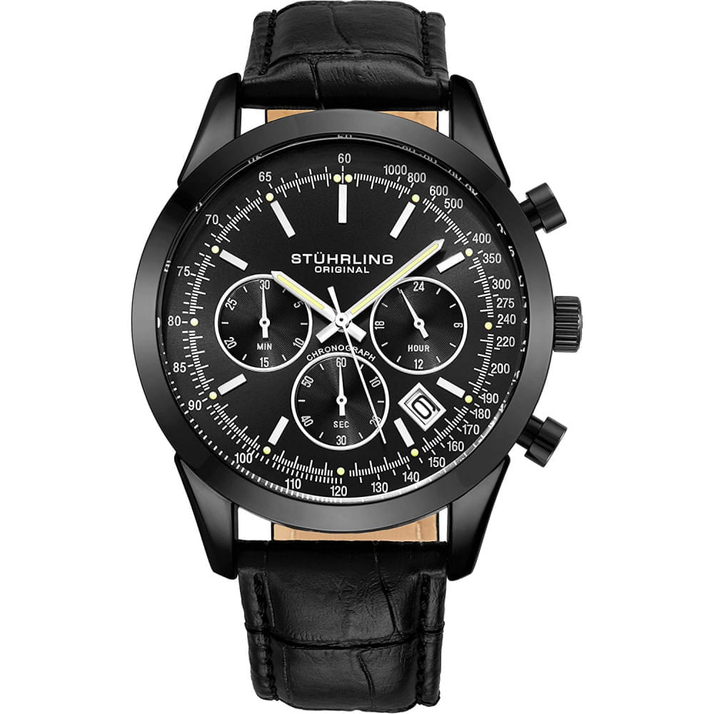 Stuhrling Mens Dress Watch Cron grafo Rel gio Anal gico Mostrador