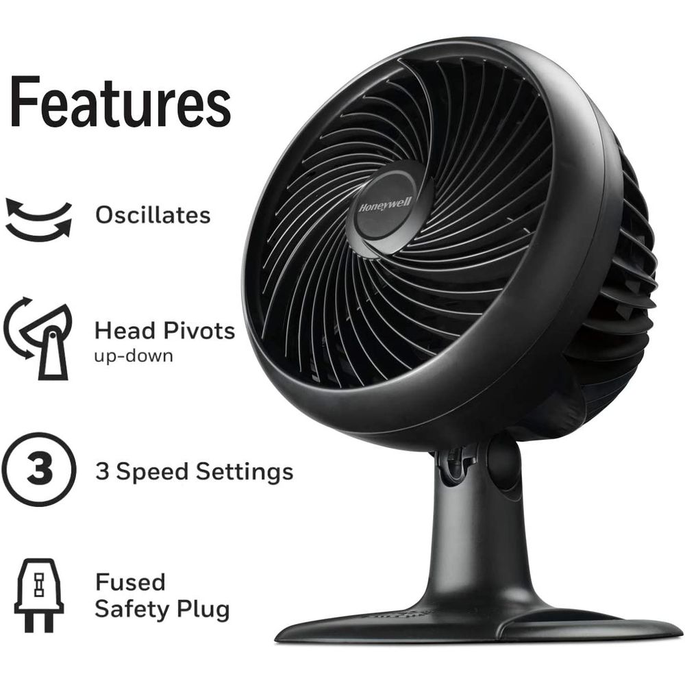 Honeywell Ventilador Circulador De Mesa Oscilante Turbo Force, HT 906 ...