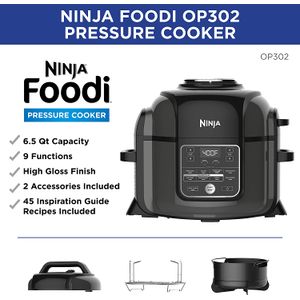 Ninja Panela Pressao OP302 Foodi 9 em 1 Preto 110V - Dular