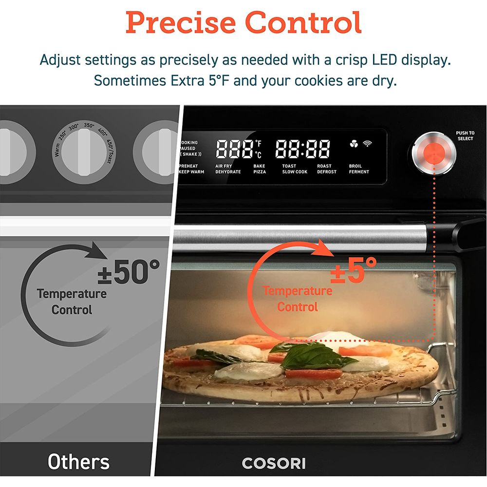 COSORI CS100 AO Forno Eletrico de Bancada 25L 12 em 1 com Painel