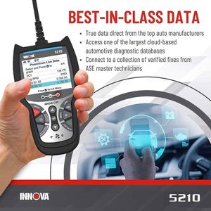 Scanner De Código Innova Carscan PRO 5210 - Leitor De Código Obd2  Profissional - Ferramenta De Digitalização De Teste De Fumaça - Teste De  Dados Ao Vivo E Bateria - Repairsolutions2 App