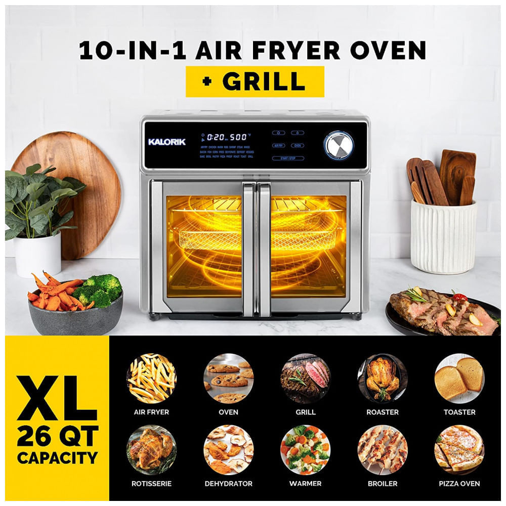 Kalorik AFO 47631 SS Fritadeira Eletrica Air Fryer 25L com Painel de