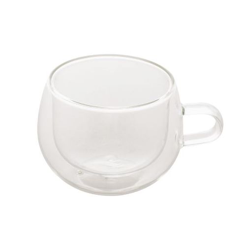 Jogo de xícaras para café e chá parede dupla em vidro borossilicato Lyor 240ml 2 peças
