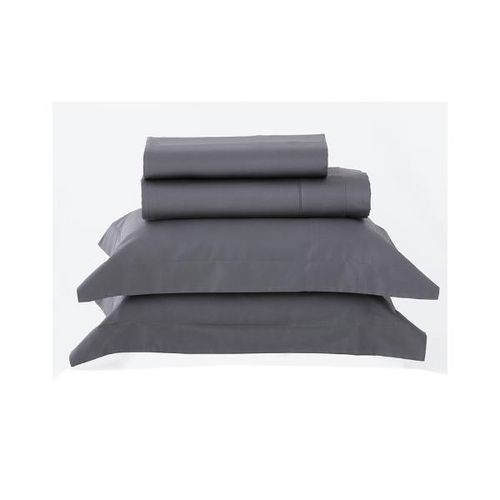 Jogo de lençol Kacyumara Tinto Satineé 300 fios king chumbo/grafite Jogo de lençol Kacyumara Tinto Satineé 300 fios king chumbo/grafite