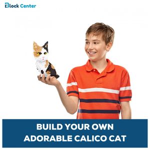 Block Center Kit de Construção Gato 3D com 1390 Peças - Blumenau