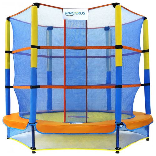 Upper Bounce Cama Elastica Infantil com Diâmetro e Rede de Proteção para  até 100 kg, Azul, Verde - Dular