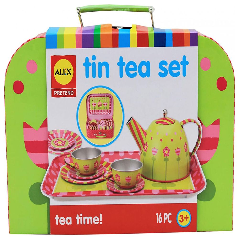 Jogo de Chá Infantil de Brinquedo de Madeira Kit 11 Peças