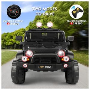 Carro Elétrico Infantil Off Road a Bateria 12V com Luz LED, Músicas,  Suspensão de Mola, 3 Velocidades, HONEY JOY, Rosa - Dular