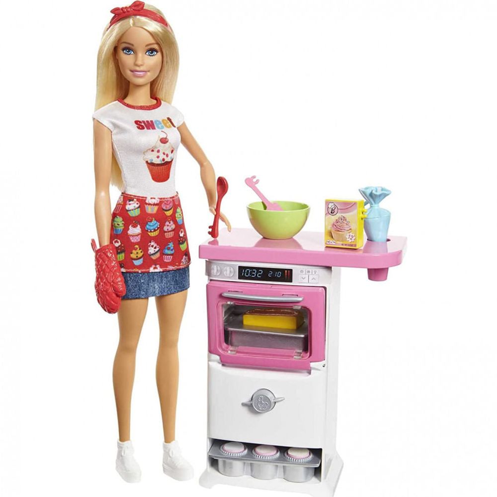 Barbie Conjunto de armário de bonecas e sonhos com roupas e acessórios