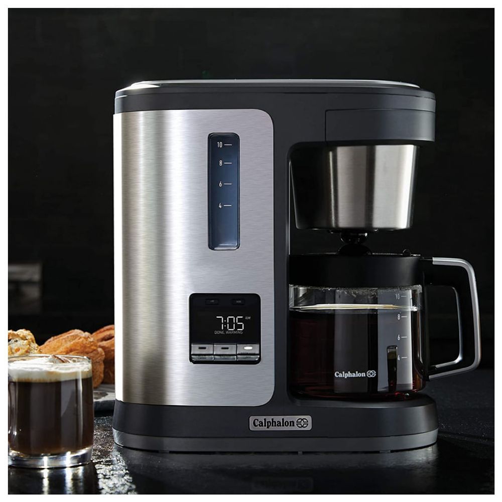 Cafeteira Elétrica Programável 2.4L em Aço Inoxidável, 110v, CALPHALON
