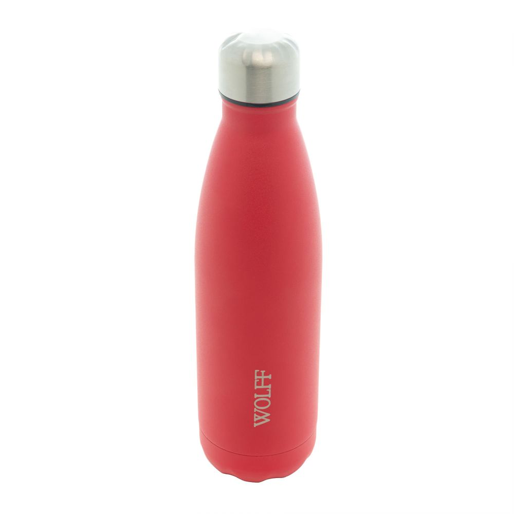 Garrafa Termica Agua Vermelho 1 Litro Inox Dupla Parede Café