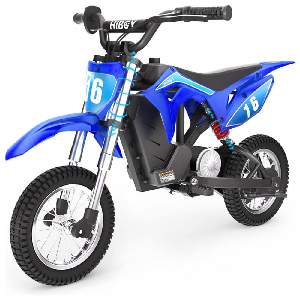 Moto Elétrica Infantil DK1 Movida à Bateria 36V Atinge 27 km por hora, 300W  Idade Rec 3 a 10 Anos, HIBOY, Azul - Dular