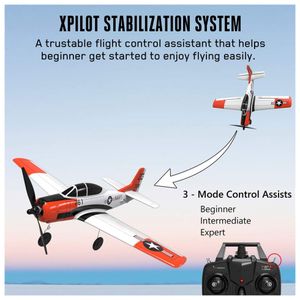 CIADAZ Avião de controle remoto 3D/6G Avião de controle remoto planando  brinquedos de vôo para adultos crianças meninos versão BNF