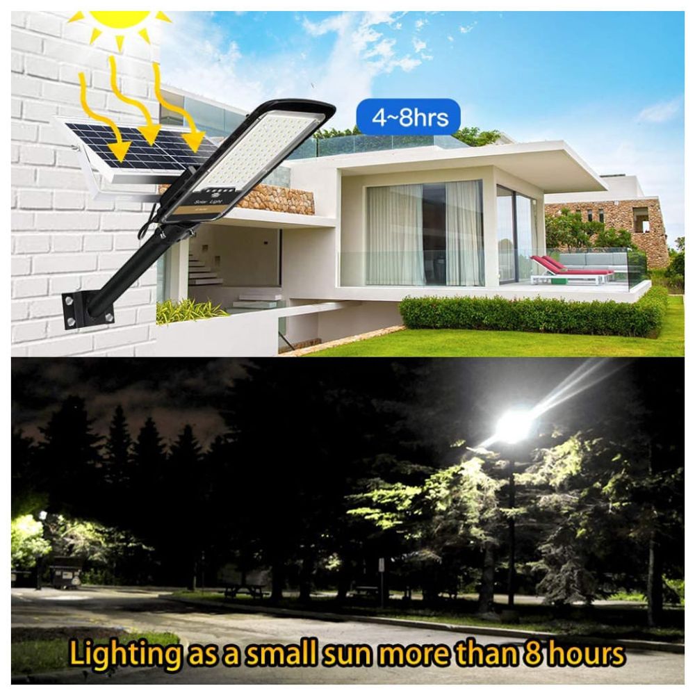 Luminária Solar Externa 1500 Lumens 84 LEDS 80W com Controle Remoto, 1