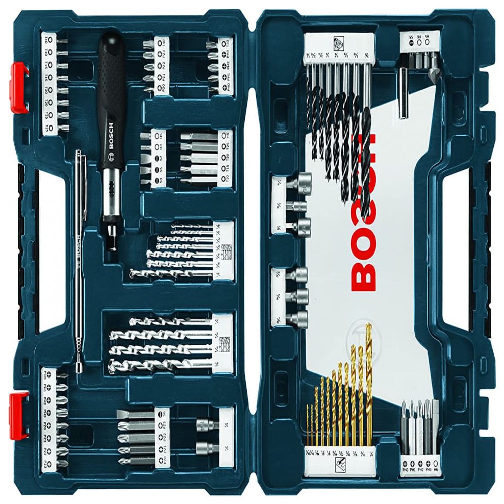 Kit de Brocas 91 Pe as com Estojo BOSCH MS4091 Verde escuro Dular