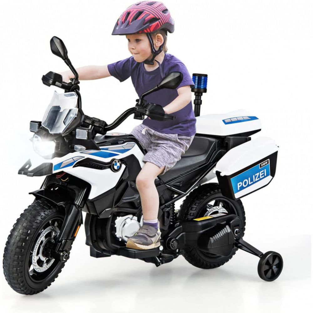 Moto Elétrica Infantil BMW a Bateria 12V com Sons e Luzes, Idade Rec 3 a 8  Anos, INFANS, Branca - Blumenau