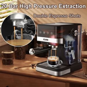  ICUIRE Máquina de café expreso de 20 bares, máquina de