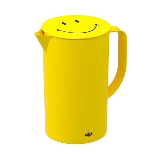 Jarra com tampa plástico Coza Smiley 2L amarelo