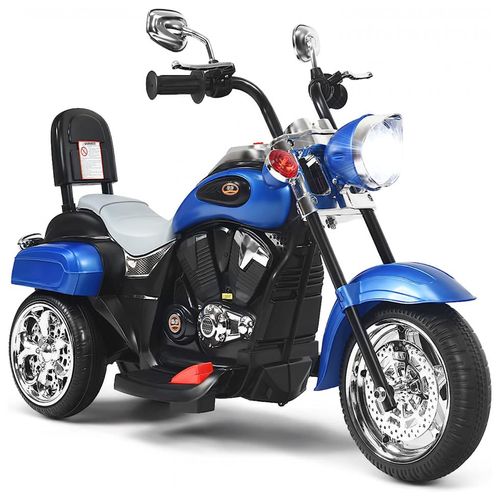 Moto Elétrica Infantil BMW Bateria 12V 3 Rodas com Luzes e Sons USB,  COSTZON, Azul - Dular