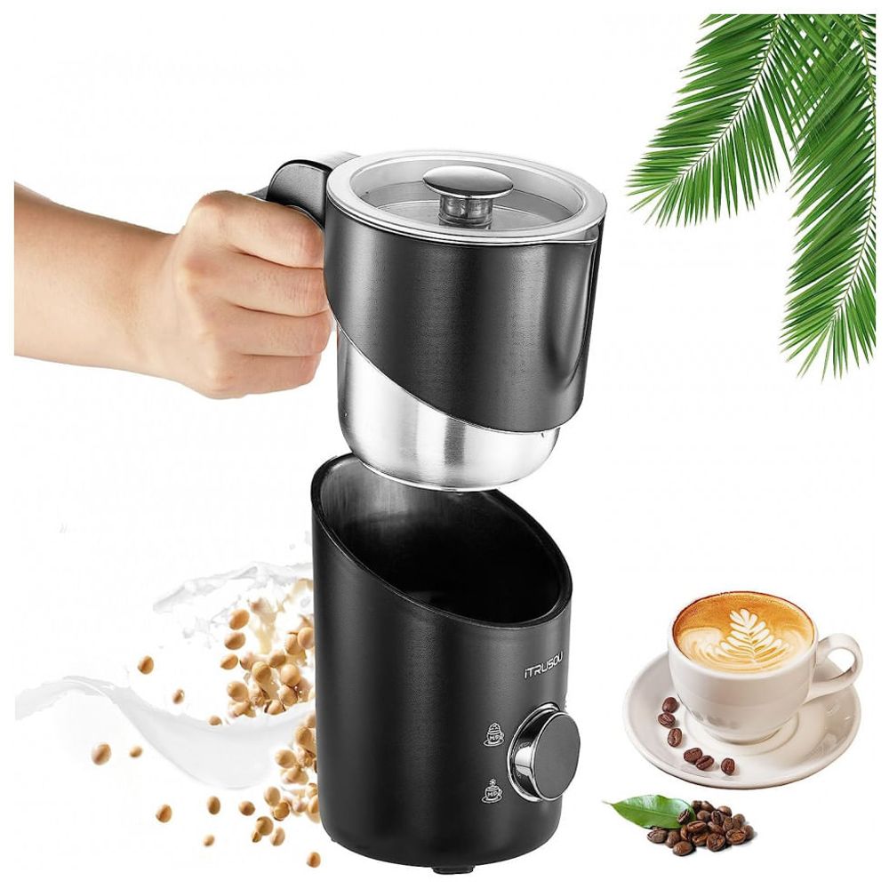 Milk Frother - iTRUSOU Electric Milk Steamer Frother Hot Cold Milk