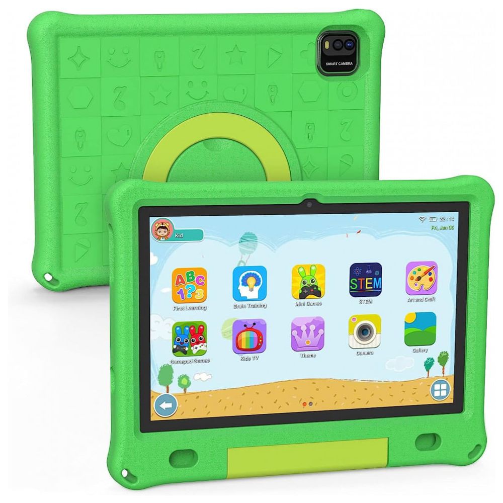 Tablet Infantil 10 Educativo com Controle de Pais, WiFi e Câmera Dupla, 3  GB 64GB, BaKEN, Verde - Dular