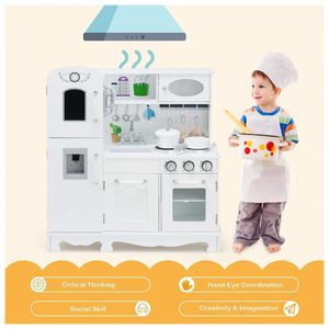 Super de Brinquedo Realista com Carrinho e Caixa em Madeira para Crianças  de 3 Anos ou Mais, Costzon - Dular